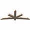Ekena Millwork Alberta Smooth Timber Gable Bracket, Douglas Fir, 84"W x 35"H x 3 1/2"D x 5 1/2"F, 10/12 Pitch GBW084X35X0406ALB00SDF - alternate 4